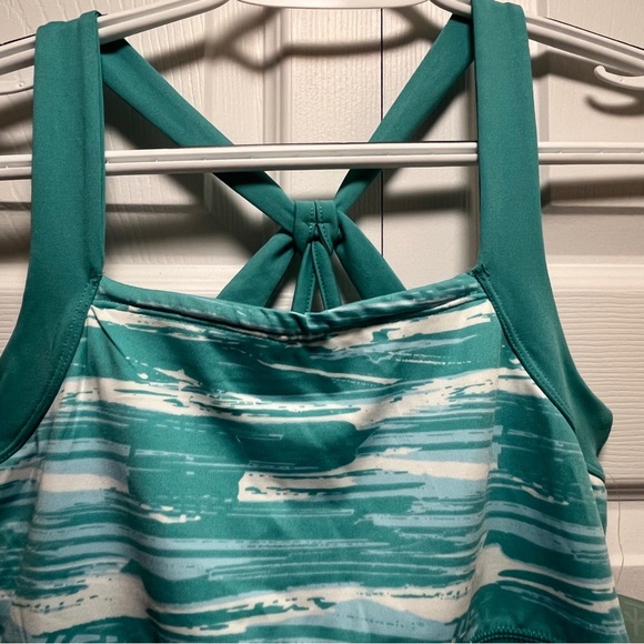 Soybu Turquoise Striped Dress - Picture 3 of 7